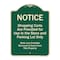Signmission Designer Series-Notice-Shopping Carts Are Provided For Use In The Store And, G-1824-9943 A-DES-G-1824-9943 - alternate 1